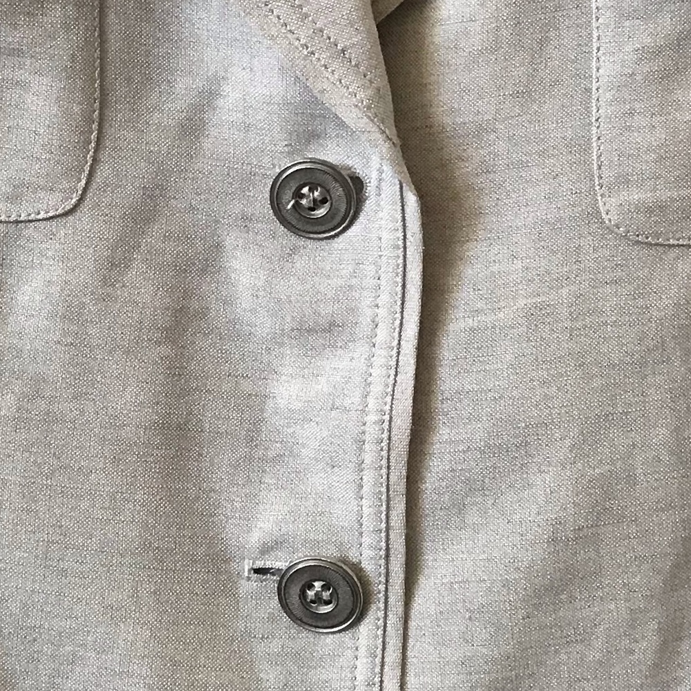 Tahari ASL Linen Rayon Vintage Safari Jacket - Picture 5 of 9